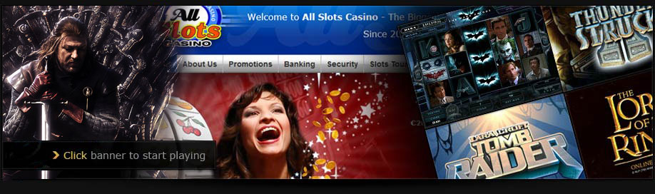 With 350 games to choose from, All Slots Casino is the biggest online slots casino