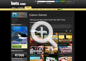 Bets.com Casino | Bets.com Games Page