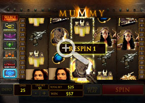 The Mummy - Re-spin Feature