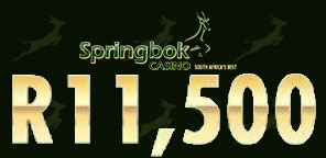 Get up to R11500 FREE When you sign up at Springbok Casino