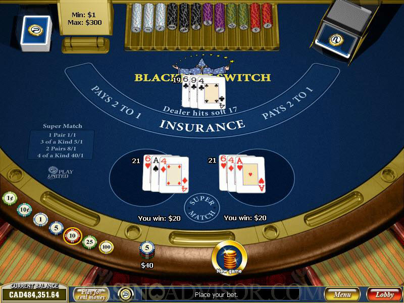 blackjack switch online free game